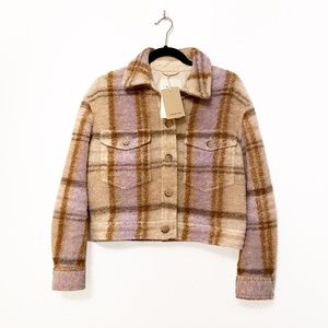 WILFRED FREE Plaid Autumn Shirt Jacket